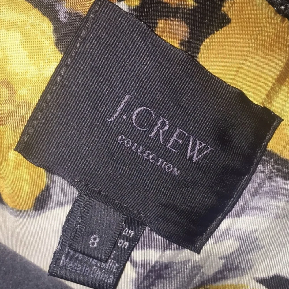 Gunmetal Metallic Brocade Tweed Peacoat - J. Crew Collection - Picture 6 of 16